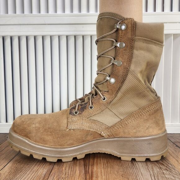 Belleville AFSTC Mens Sz 11 R Coyote Steel Toe Hot Weather Military Combat Boots - Picture 6 of 10